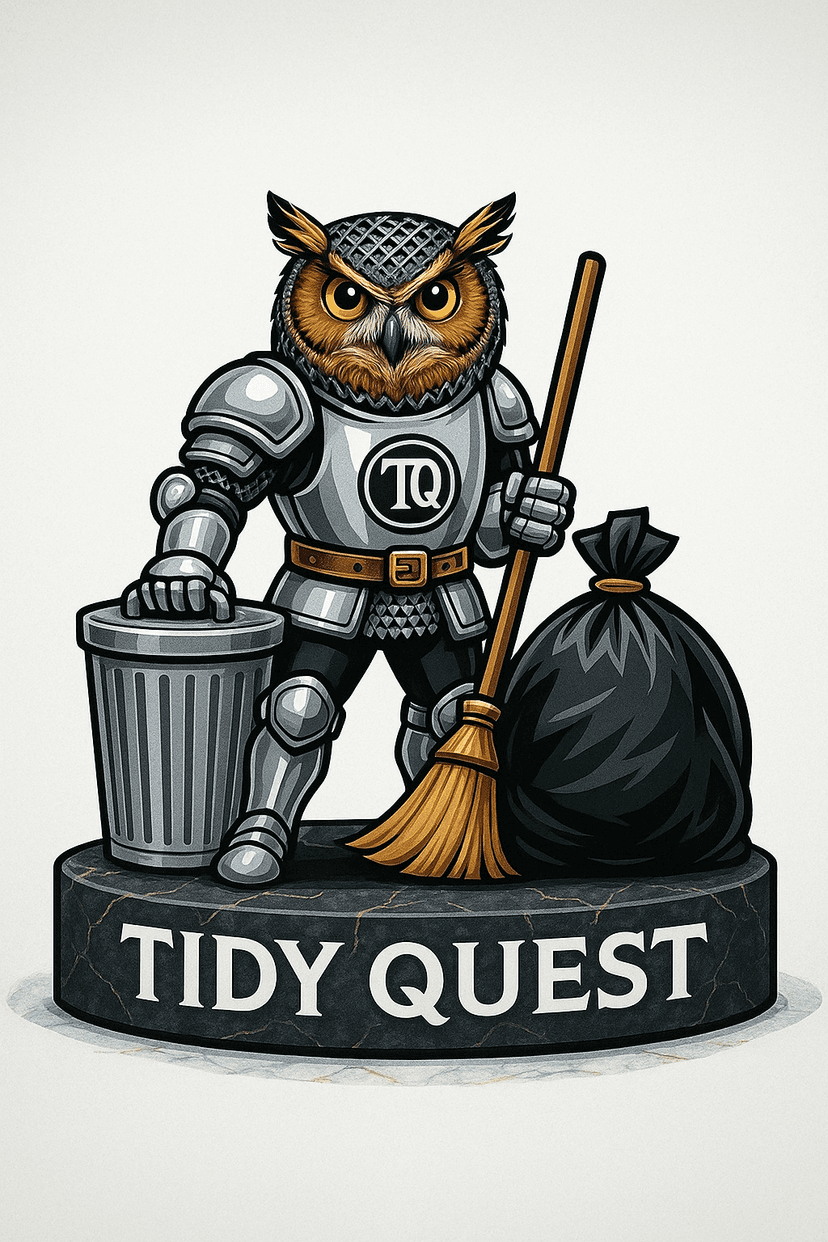 TidyQuest Owl Mascot